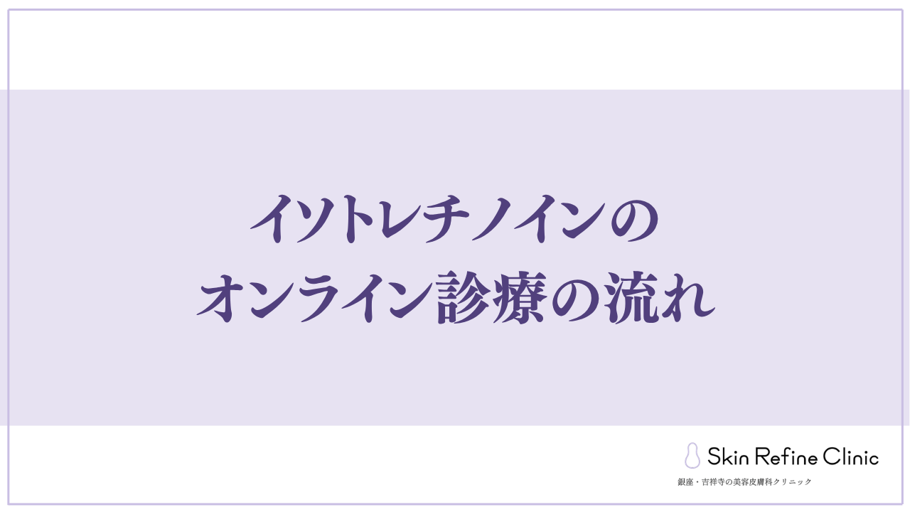 イソトレチノインのオンライン診療の流れ