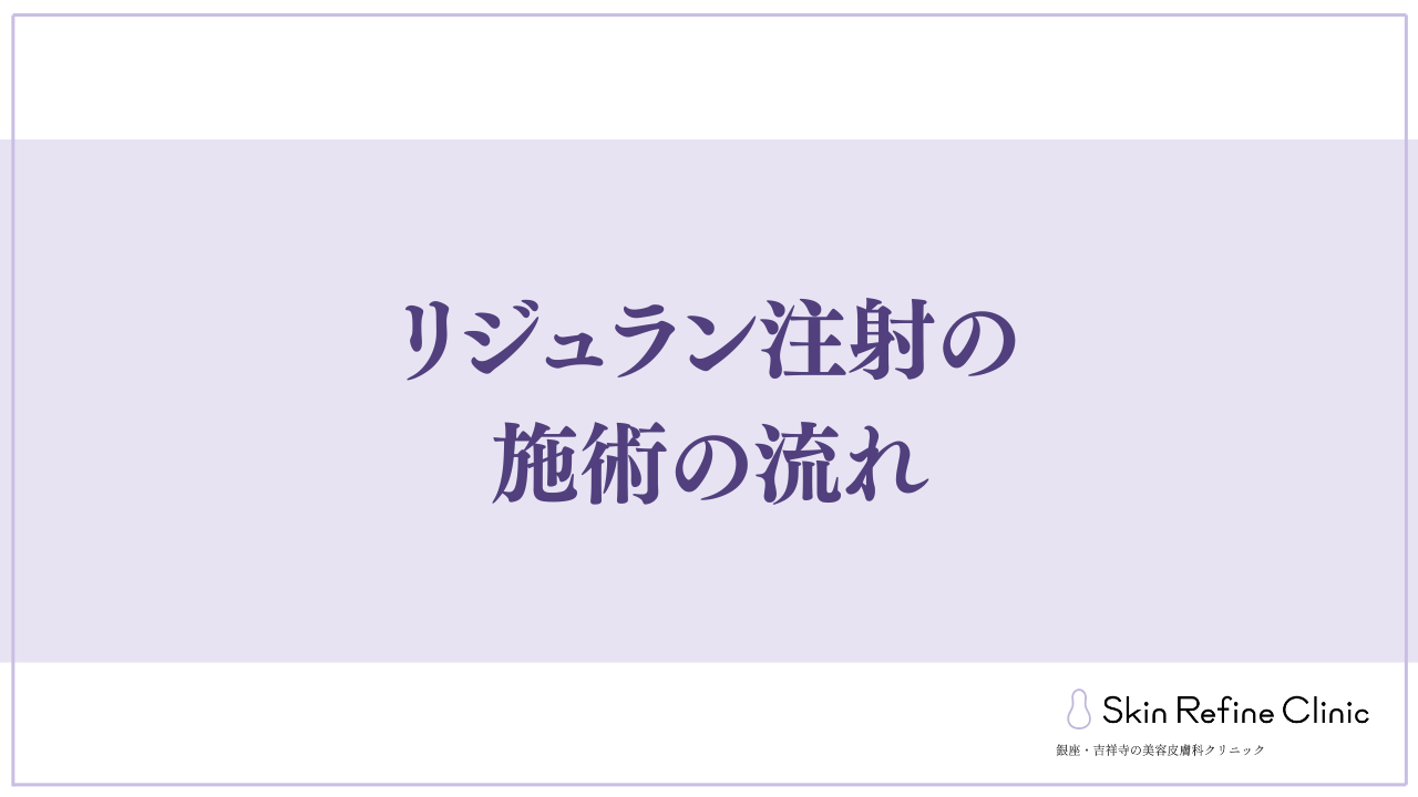 リジュラン注射の施術の流れ