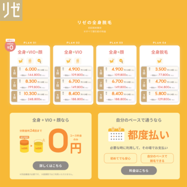 リゼクリニック脱毛バナー